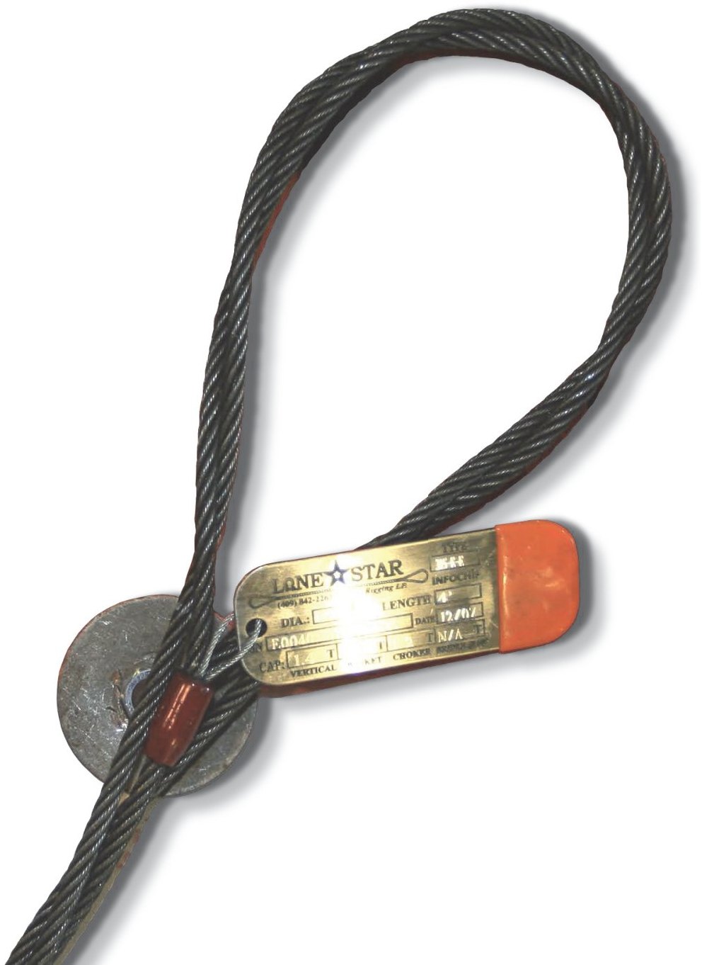 315 three-part braided wire rope sling